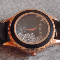 Дамски кварцов часовник ELAINE много елегантен с кожена каишка - 76841, снимка 3 - Дамски - 36242626