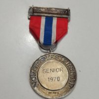 норвежки сребърен медал с маркировка , снимка 5 - Антикварни и старинни предмети - 42138615