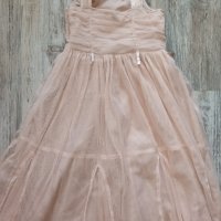 Официална рокля пепел от рози на next, закупена от Англия за 7-8год, 128см., снимка 4 - Детски рокли и поли - 41845885
