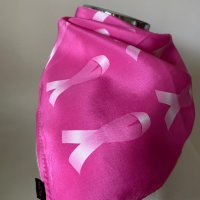 Малък копринен шал в цикламено розово, снимка 2 - Шалове - 39871543