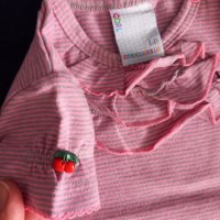 Комплект блузка и сукманче с черешки Кокодрило/Coccodrillo 68см, снимка 4 - Комплекти за бебе - 40959224