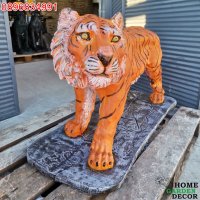 Бетонна статуя на тигър в реален размер, снимка 12 - Градински мебели, декорация  - 39085408