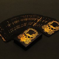 Карти за игра с черепи - Gold, снимка 2 - Карти за игра - 35816701
