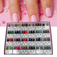 Комплект маникюри - разкошни изкуствени нокти в различни цветове в елегантна дамска кутия, снимка 1 - Други стоки за дома - 44738539