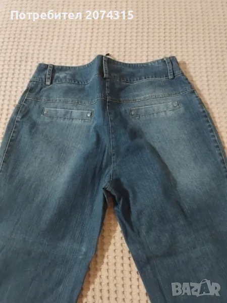 Дамски дънки тъмносини 48 размер, снимка 1