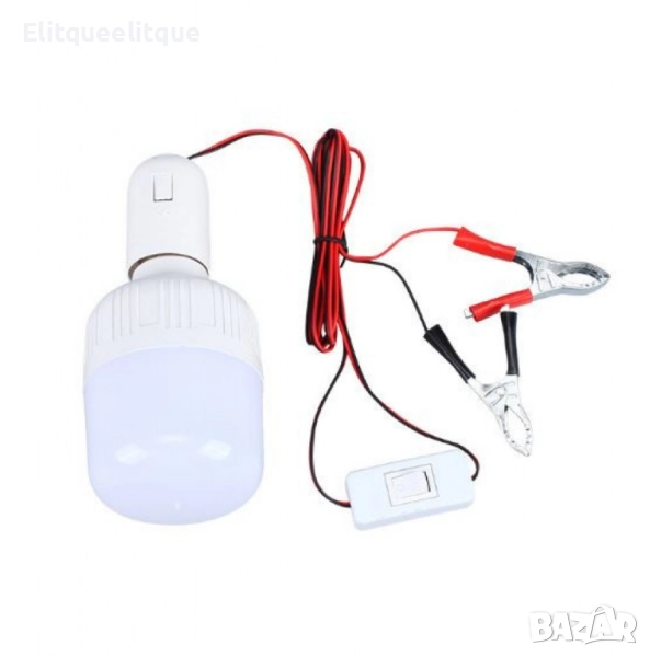 Преносима LED лампа с фасунга и кабел, снимка 1