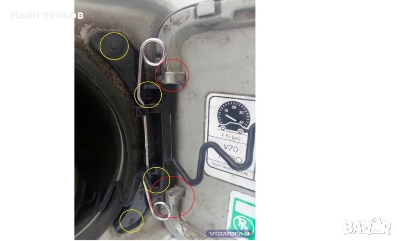 Механизъм капак за резервоар за волво VOLVO S80,S60,XS70,V70,XC90, снимка 1