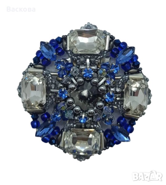 Ръчно изработена брошка Космос, снимка 1