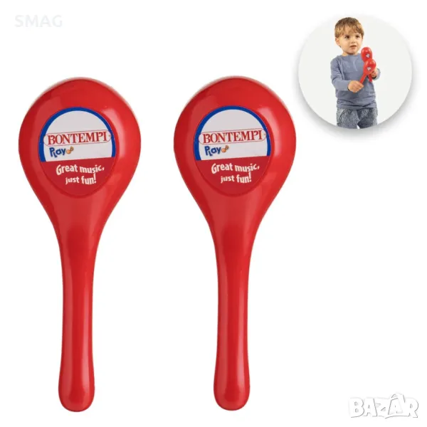 Комплект червени маракаси - 2 бр. S_1244241, снимка 1