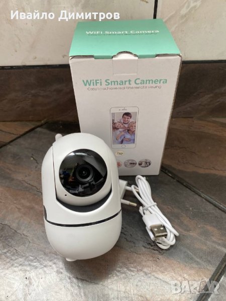 wifi смарт камера за вкъщи / бебефон full hd, снимка 1
