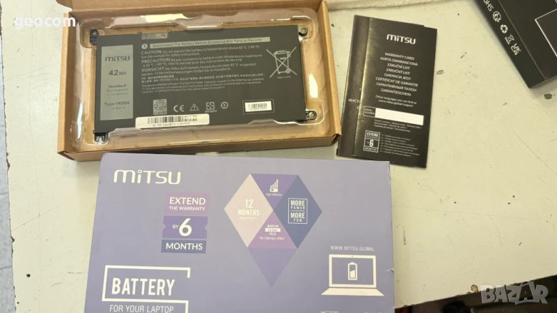 DELL Inspiron//Latitude/Vostro нова батерия (DP/N:YRDD6), снимка 1