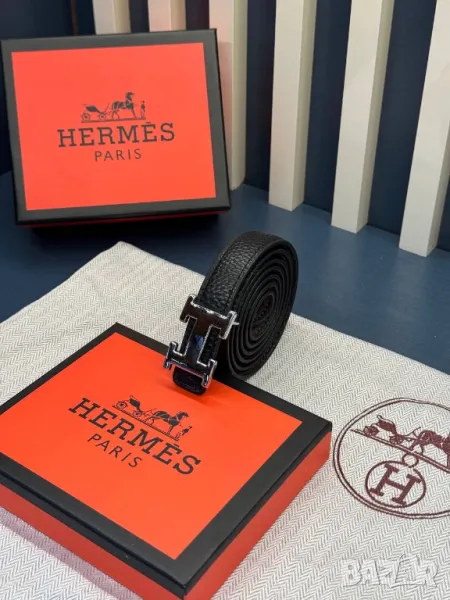 колани от естествена кожа hermes 2см, снимка 1