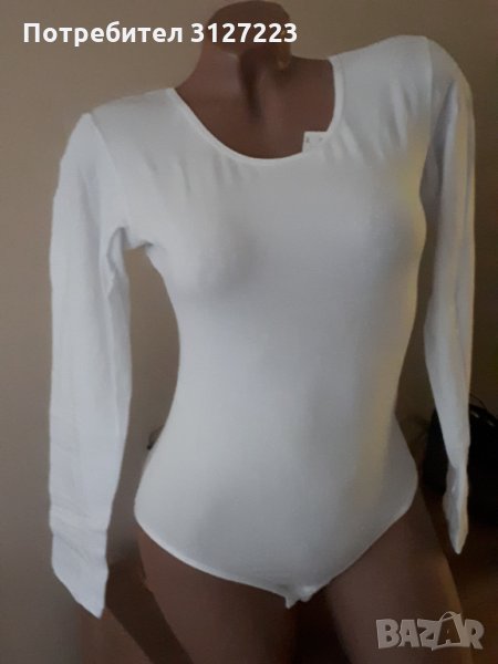 Боди памучно с деколте бикина в различни цветове, снимка 1