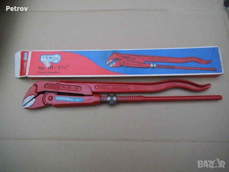 VBW Germany - 1 1/2" ЧИСТО НОВ, ВИСОКОКАЧЕСТВЕН / PROFI Тръбен Ключ / ORIGINAL VBW Made in Germany! , снимка 1