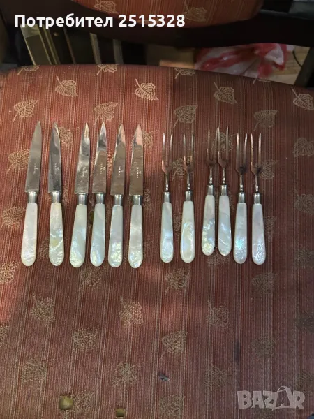 комплект стари десертни ножчета и вилици солинген, снимка 1