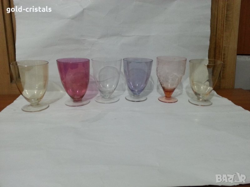 Ретро стъклени чаши, снимка 1