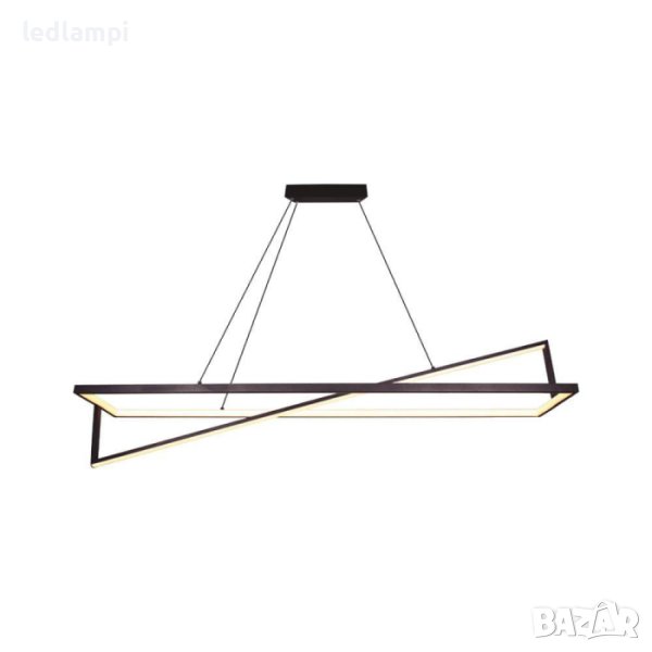 LED Полилей 45W Черен Димиране Топло Бяла Светлина, снимка 1