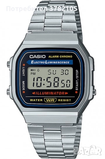 Продавам нов часовник CASIO A168WA-1Y, снимка 1