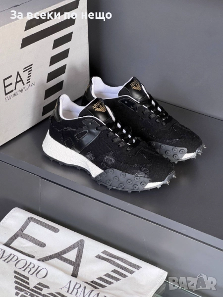 Emporio Armani Дамски Черни Маратонки👟Дамски Спортни Обувки В Черен Цвят Емпорио Армани Код E901, снимка 1