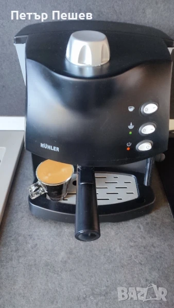 75лв. Кафемашина Muhler MCM-1583 перфектно еспресо кафе крема цедка AYCO, снимка 1