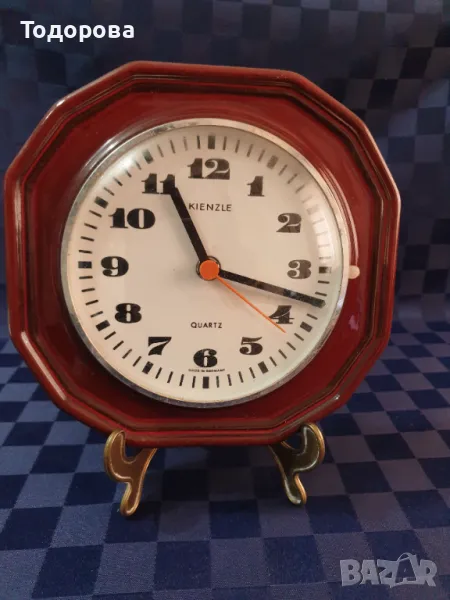 Порцеланов кухненски часовник Kienzle с изпъкнало,защитно стъкло, снимка 1