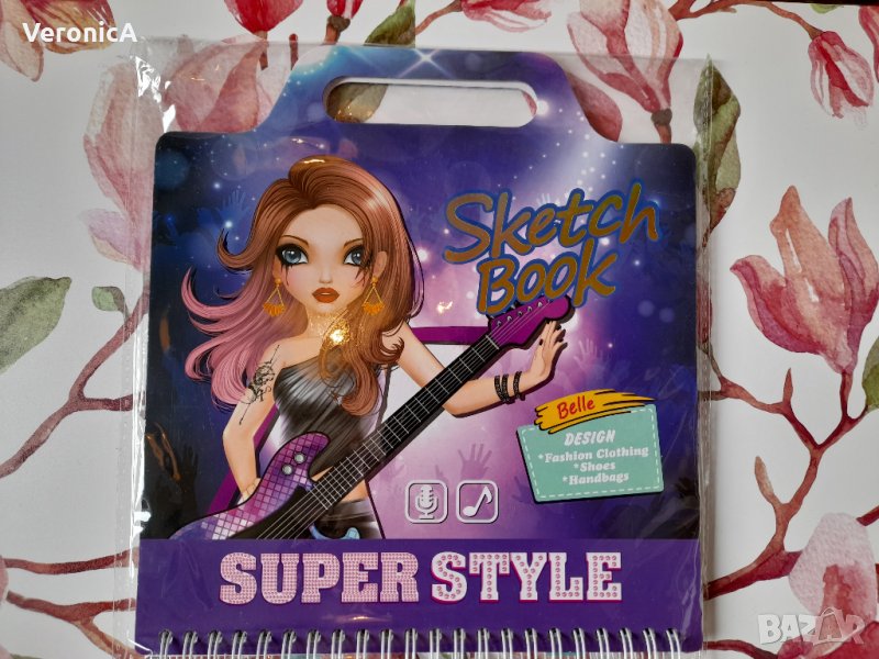 Книжка от поредицата Super Style: Нарисувай модели на дрехи и облечи рок звезди, снимка 1