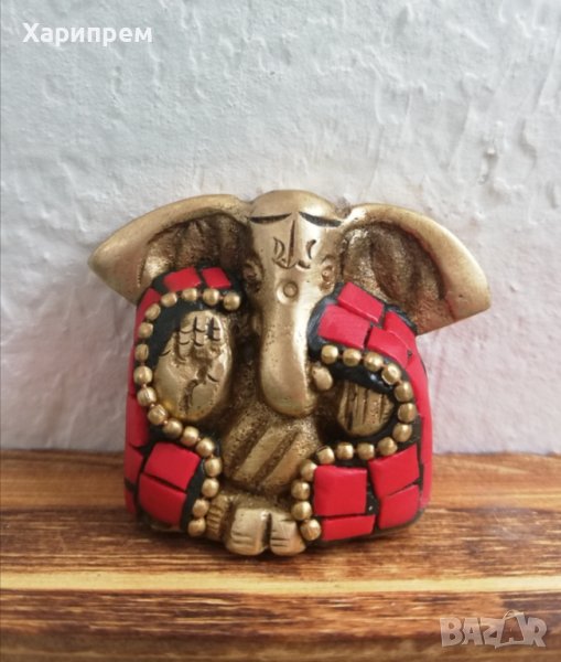 Ганеша с наметало от полускъпоценни камъни , снимка 1