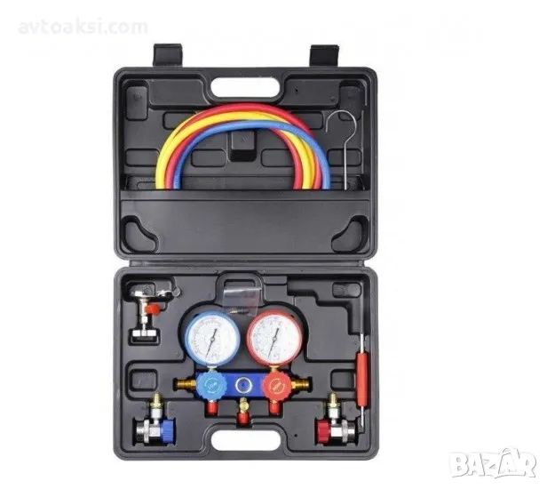 Комплект манометри за диагностика за климатик -13422, снимка 1