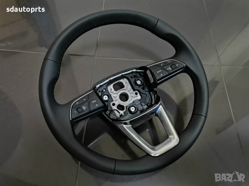 Нов Черен Кожен Волан Audi Q2 GA 81A 81A419091AE, снимка 1