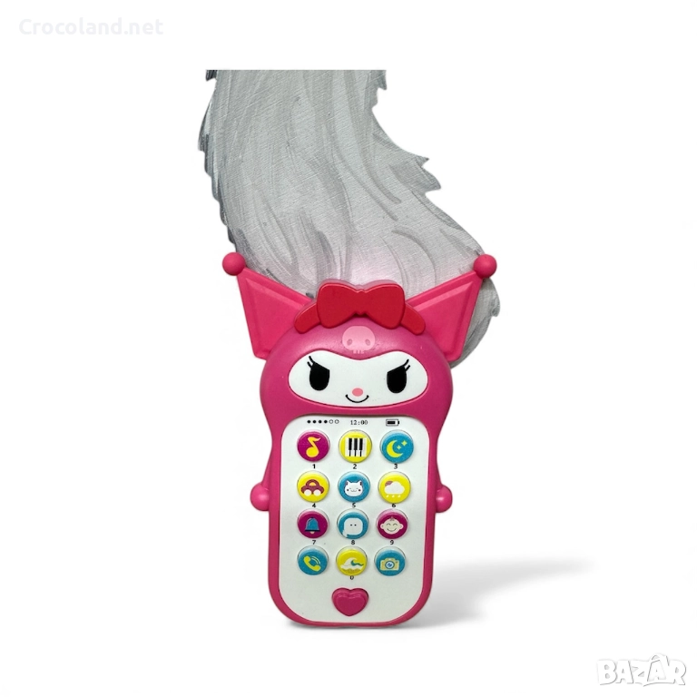 Музикален телефон „Kuromi“ със светлини и звук, снимка 1