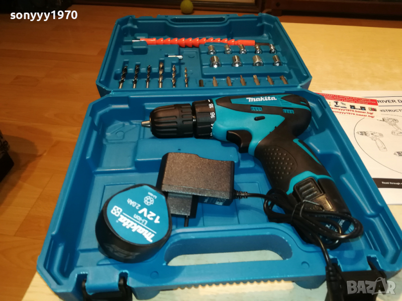 makita li-ion 12v+charger+battery pack x2 3103221803, снимка 1