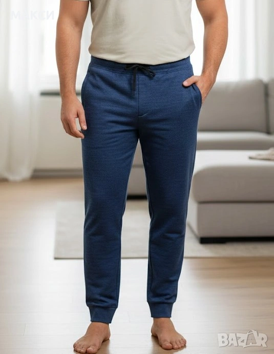 Мъжко чудесно еластично долнище с полар отвътре, ластична талия+ кор.вързалка отвътре, 2 бр страничн, снимка 1