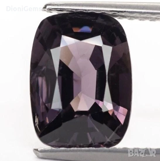 Естествен шпинел 3.34 ct, дълбок виолетов цвят, Бирма, сертификат GRA., снимка 1