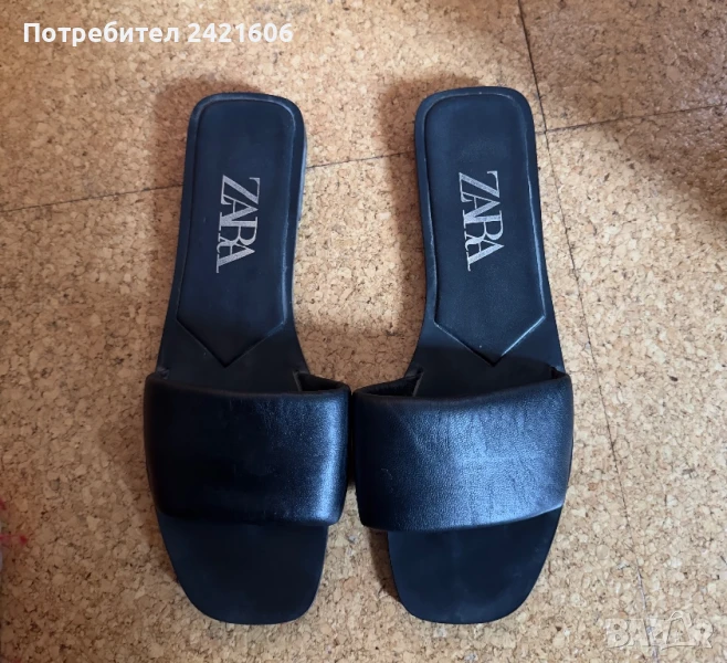 39 размер кожени чехли ZARA, снимка 1