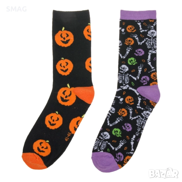Чорапи с тикви и скелет Halloween / Хелоуин_1252167, снимка 1