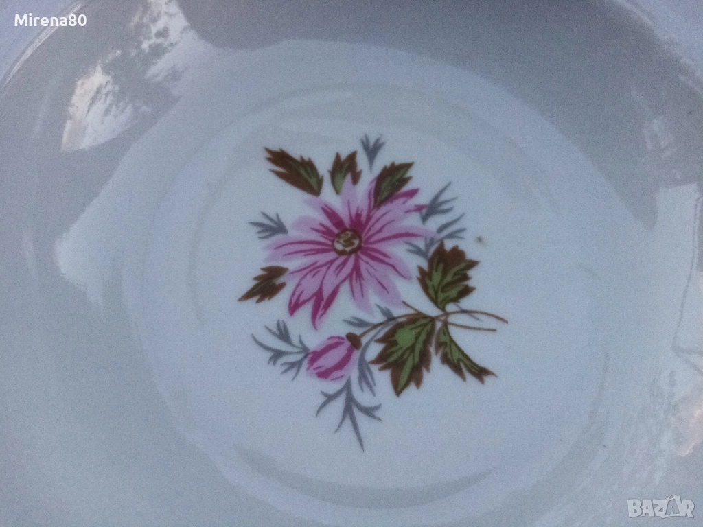 Български чинии горски слез - 6 бр., снимка 1