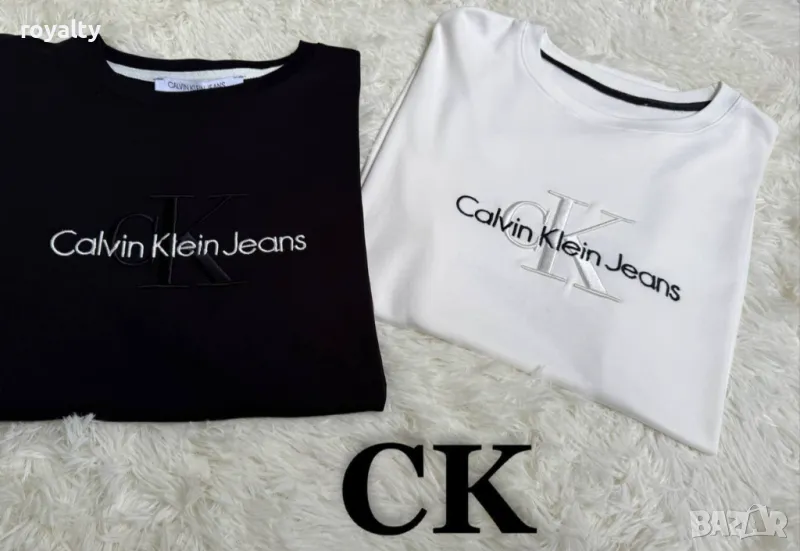 Памучни дамски тениски Ck Два цвята , снимка 1