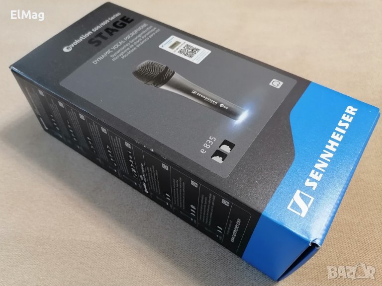 Sennheiser E 835S /*Original/ Вокален динамичен микрофон, снимка 1