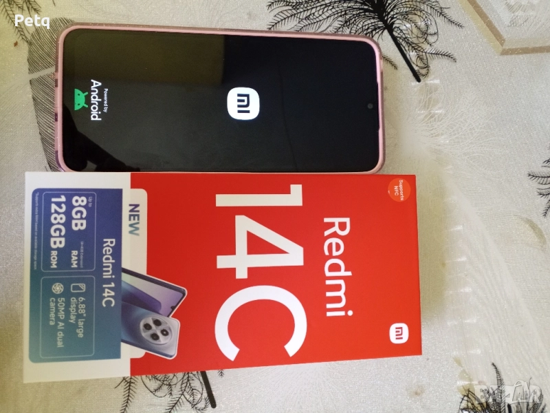 НОВ РЕДМИ 14C-ПОДАРЪК РОЗОВ КАЛЪФ без забележки, снимка 1