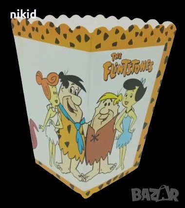 Семейство Флинстоун Flintstones Парти кутия за дребни лакомства пуканки и др, снимка 1