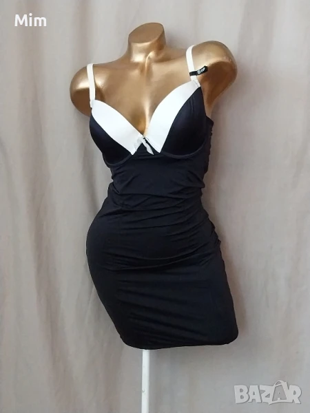  SPRIT 80 D Моделираща черна рокля с твърда чашка , снимка 1