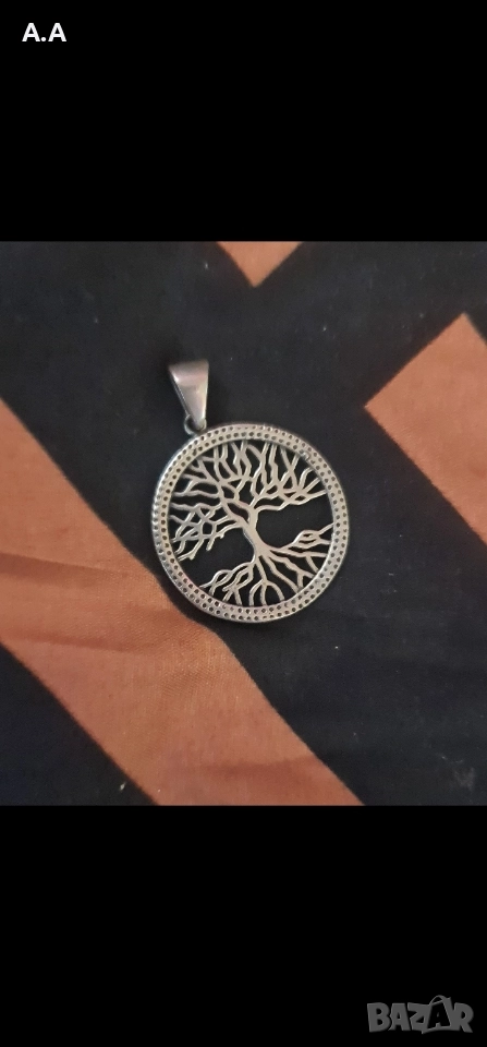 Уникално сребърно бижу-дървото на живота 5,25гр., снимка 1