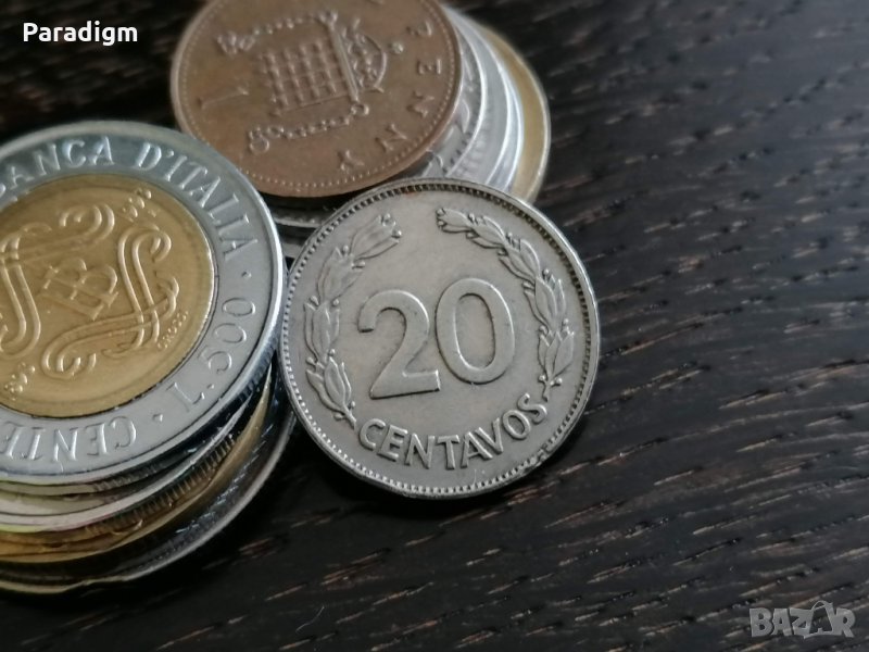 Монета - Еквадор - 20 центавос | 1959г., снимка 1