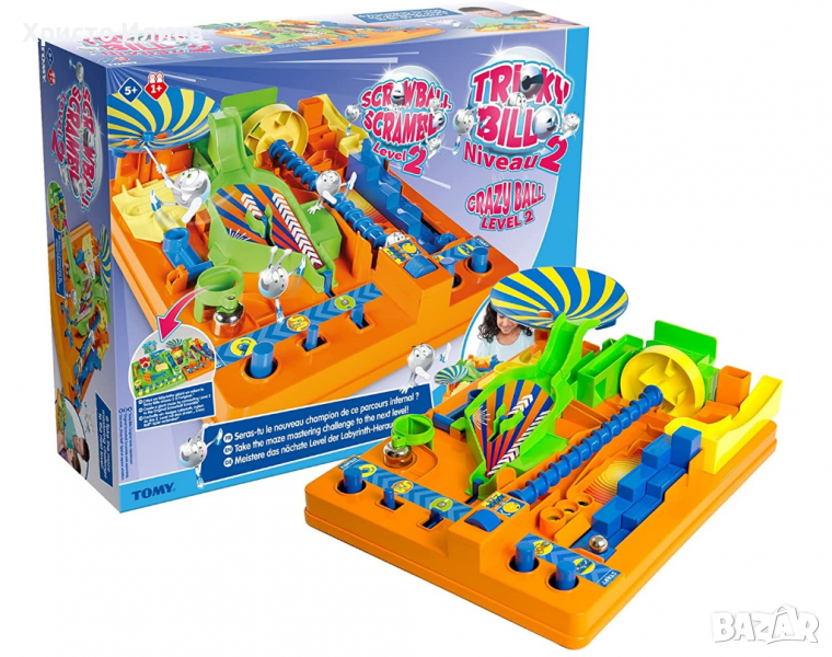 Детска Настолна Ретро Игра с Топче Фамилна Screwball Scramble TOMY, снимка 1