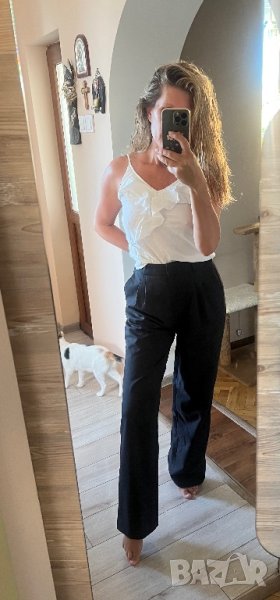 Черен широк панталон, снимка 1