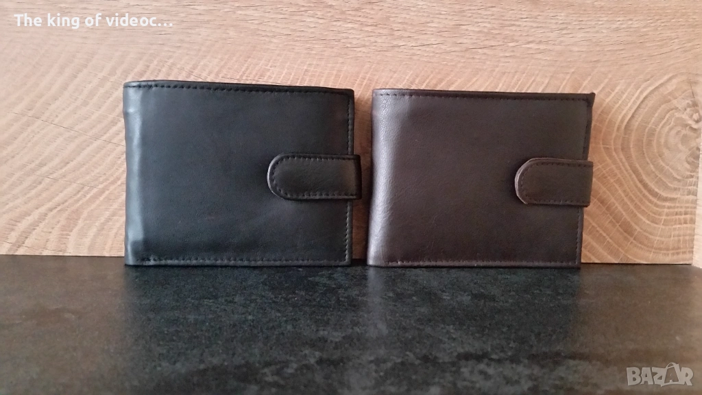 Мъжки портфейли от естествена кожа  със защита RFID, снимка 1