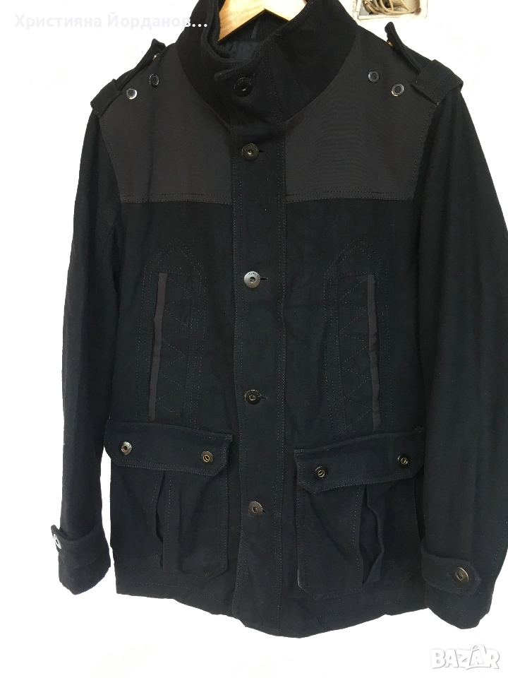 Мъжко зимно яке 60% вълна, М, снимка 1