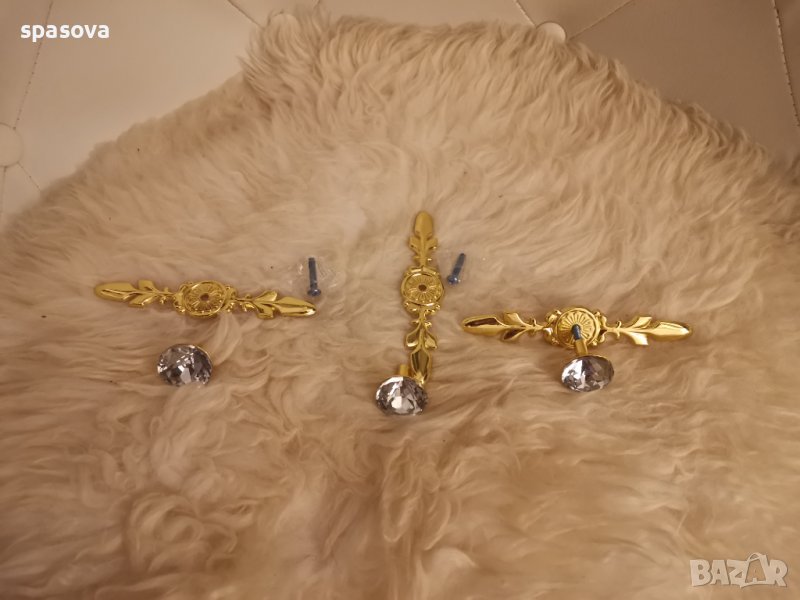 3 луксозни дръжки за шкафове, снимка 1