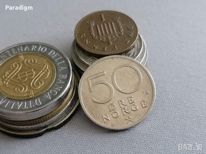 Монета - Норвегия - 50 оре | 1989г., снимка 1