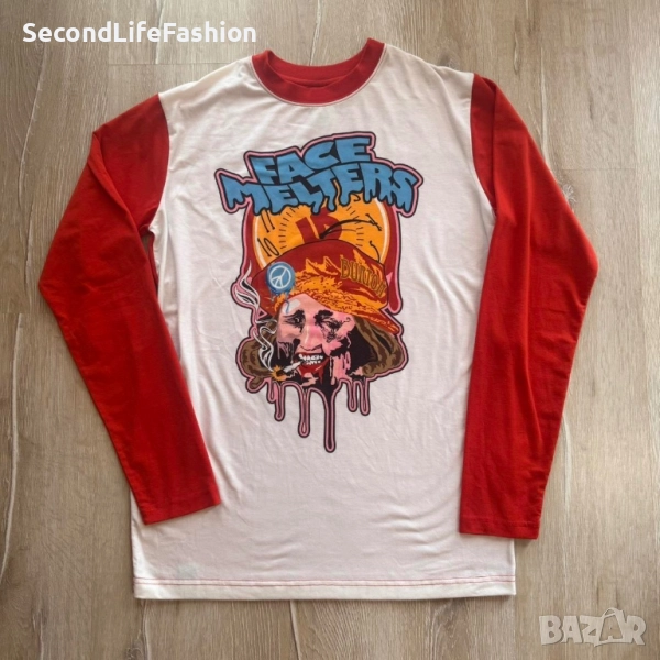 Тениска Burton Dryride Rare Face Melters с дълъг ръкав винтидж размер L, снимка 1